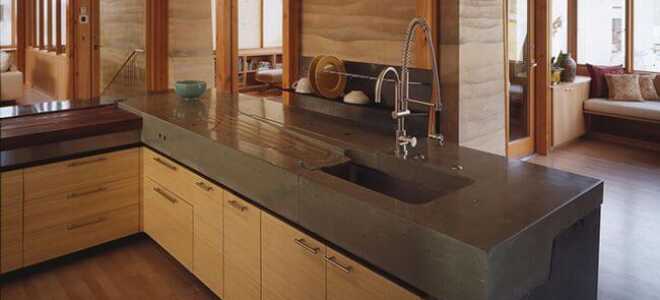 Как сделать столешницу из бетона своими руками