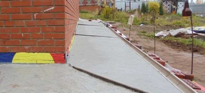 Как железнить отмостку из бетона вокруг дома