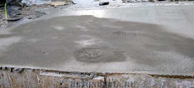 Железнение бетона и цементных покрытий