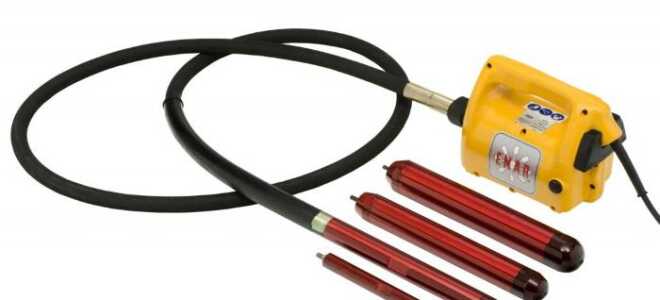 Вибратор для бетона: виды, характеристики, изготовление своими руками