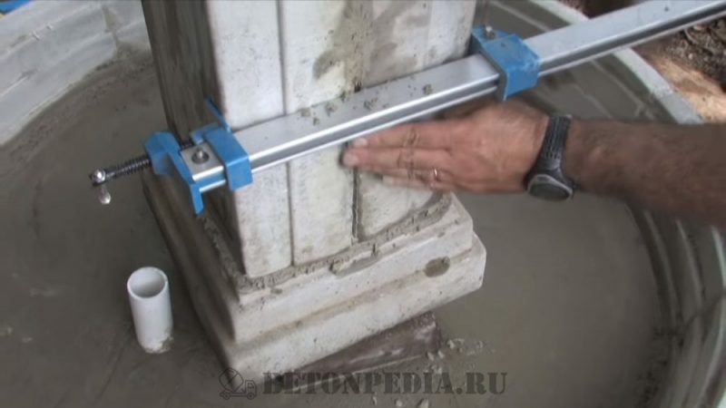 Конструкция бетонного фонтана