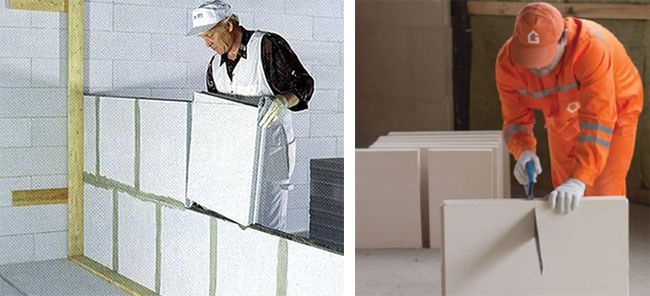 Для монтажа пазогребневых плит нет необходимости применять спецтехнику ПГП легко монтировать, так как габариты и вес позволяют