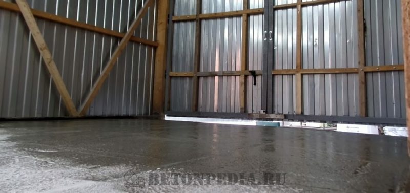 Покрытие бетонного пола жидким стеклом