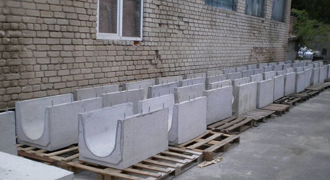 Параболические ж/бетонные водоотводные лотки