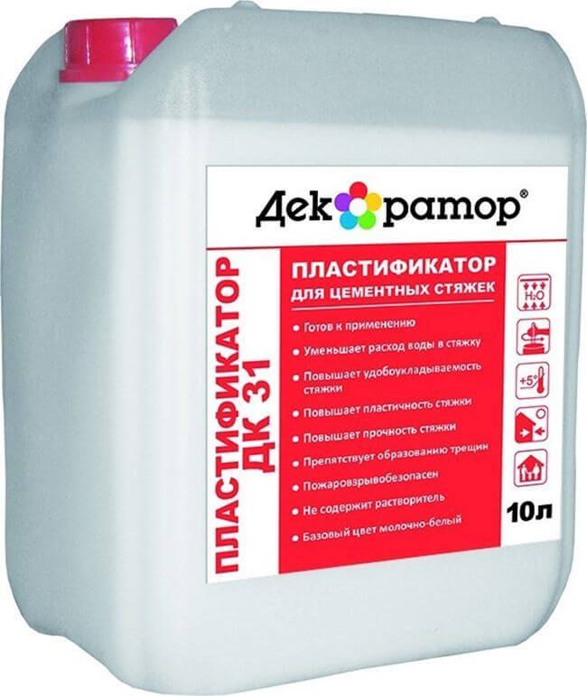 Пластификатор для сухой стяжки пола