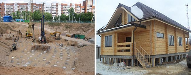 Буронабивные сваи для обустройства фундаментов зданий