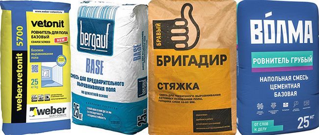 Черновая стяжка из смесей на основе цемента служит основанием для укладки плитки