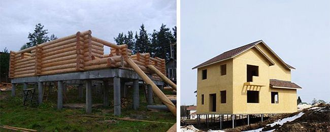 Применение буронабивных свай на неровных участках