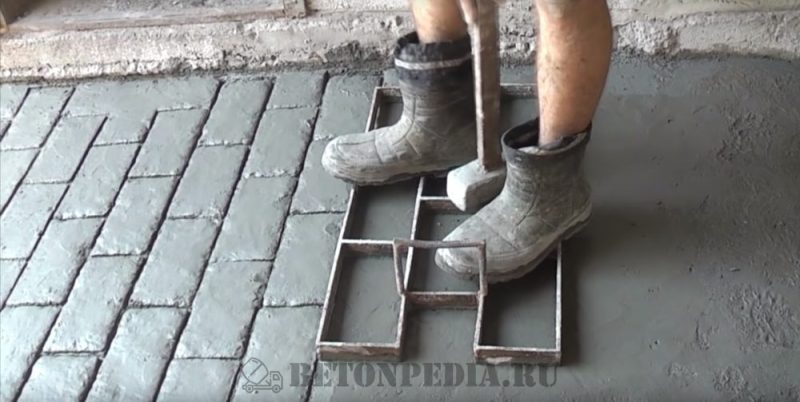 штамп для бетона