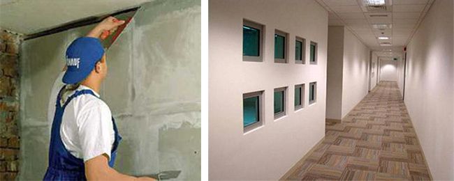 Заделываем полость между перекрытием и последним рядом из плит Зазор между перегородкой и перекрытием заполняем монтажной пеной