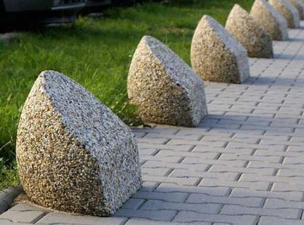 бетонные ограничительные тумбы для парковки