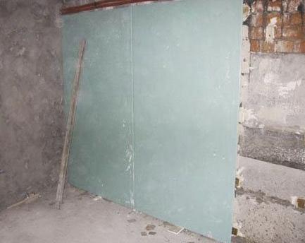 клеим гипсокартон