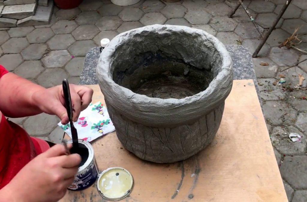 создание бетонных ваз
